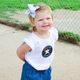 Medium Atlanta Braves Embroidered Moonstitch Hair Bow