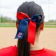 Medium Miami Marlins Two-Tone Embroidered Cheer Bow