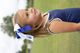 Medium Miami Marlins Two-Tone Embroidered Cheer Bow