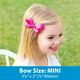 Mini Rose-patterned Printed Grosgrain Hair Bow