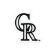 Medium Colorado Rockies Baseball Stitch Print Hair Bow with Badge