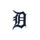 Medium Detroit Tigers Baseball Stitch Print Hair Bow with Badge