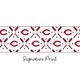 Cincinnati Reds Logo Print Streamer Pony