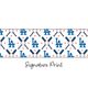 Mini Los Angeles Dodgers Logo Print Bow Baby Band