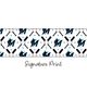 Mini Miami Marlins Logo Print Bow Baby Band
