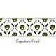 Medium Milwaukee Brewers Logo Print Grosgrain Hair Bow